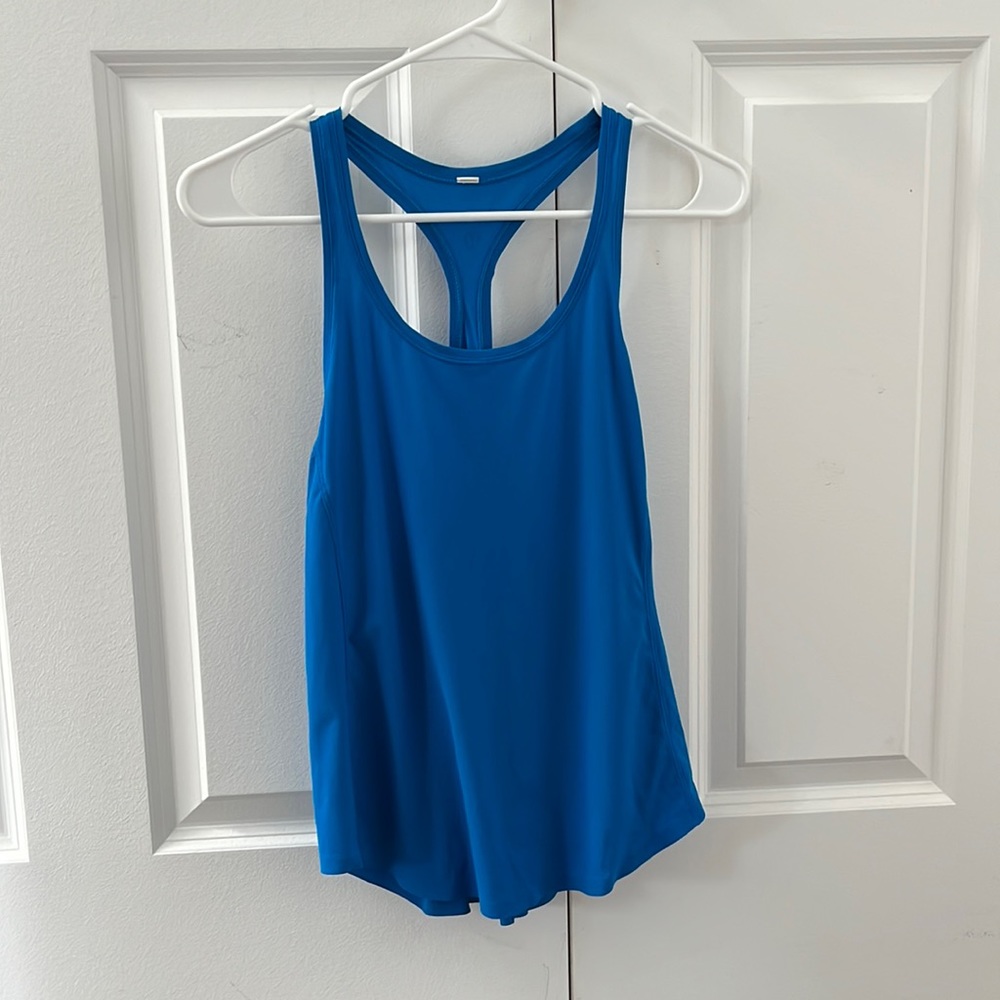 Lululemon blue slim fit tank